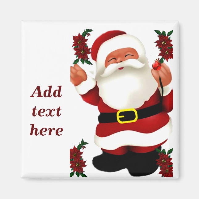 Ho! Ho! Ho! Merry Christmas_ Magnet (Front)
