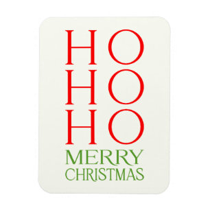 Ho Ho Ho Merry Christmas Magnet