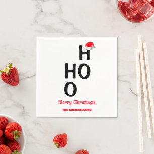 Ho Ho Ho: Merry Christmas Napkin