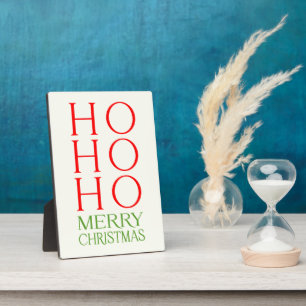 Ho Ho Ho Merry Christmas Plaque