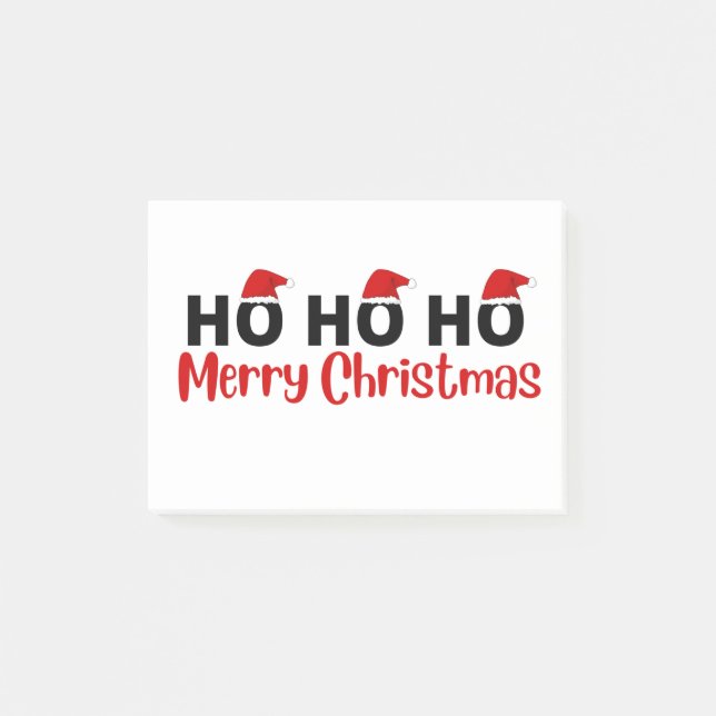 ho ho ho merry christmas post-it notes (Front)