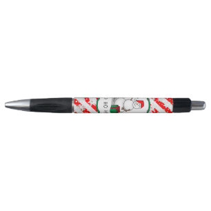Ho Ho Ho Merry Christmas Santa Cute Snowman Pen