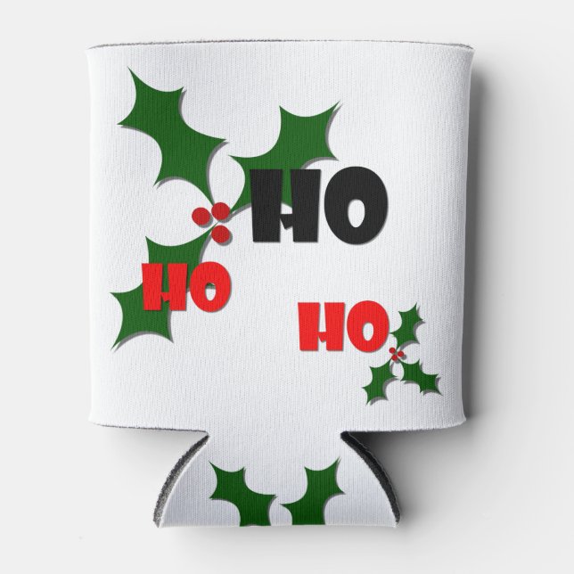 Ho Ho Ho MistleToe Can Cooler (Front)