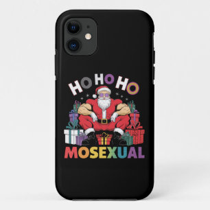 Ho Ho Ho Mosexual Gay Santa LGBT Gay Pride Xmas iPhone 11 Case