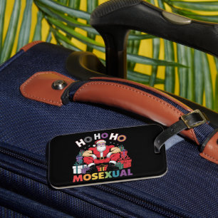 Ho Ho Ho Mosexual Gay Santa LGBT Gay Pride Xmas Luggage Tag