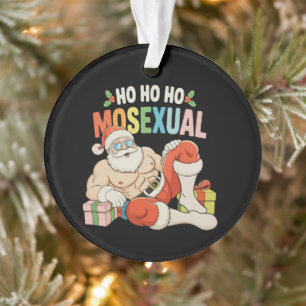Ho Ho Ho Mosexuel Gay Père Noël Fierté LGBT Noël