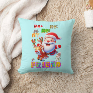Ho Ho Ho My Dear Friend Throw Pillow