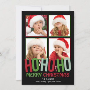 Ho Ho Ho Noël Cartes photos de vacances