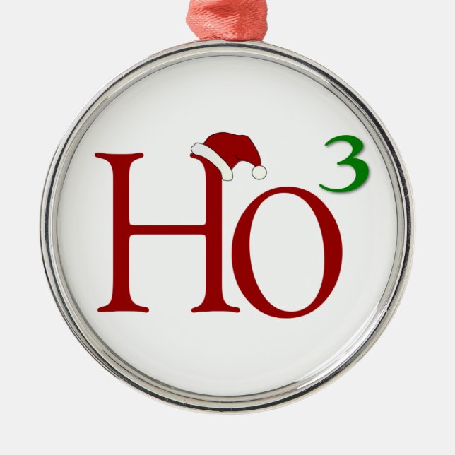 Ho Ho Ho ornement de Noël (Devant)