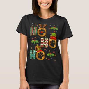 Ho Ho Ho Paw Christmas Veterinary Technician Xmas T-Shirt