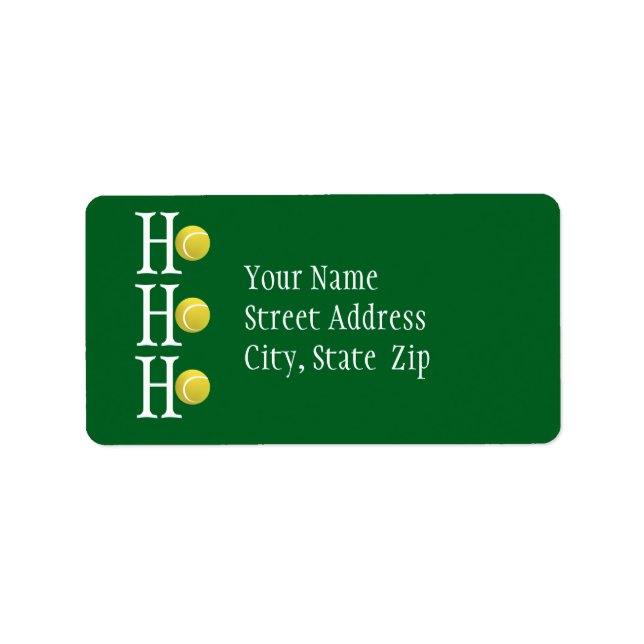 HO-HO-HO - personalized address label (Front)