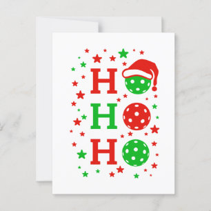 Ho Ho Ho Pickleball – Funny Christmas Sports  Postcard