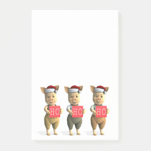 Ho Ho Ho Piglets Post-it Notes