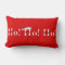 Ho Ho Ho Red Christmas pillow