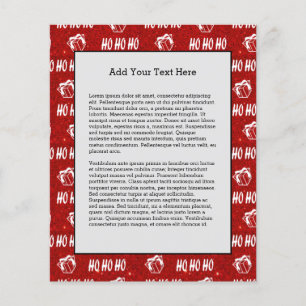 Ho Ho Ho Red Santa Merry Christmas Flyer