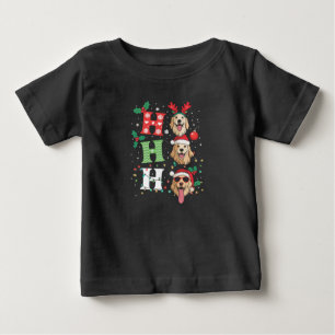 Ho Ho Ho Retrievers Golden Xmas Baby T-Shirt