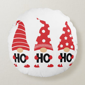 Ho Ho Ho Round Pillow