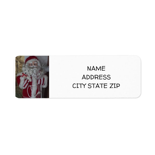 **HO HO HO SANTA CLAUS** ÉTIQUETTE D'ADRESSE DE RE (Devant)