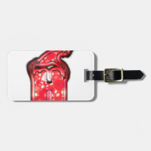 Ho Ho Ho! Santa Claus Hat Merry Christmas Star.png Luggage Tag