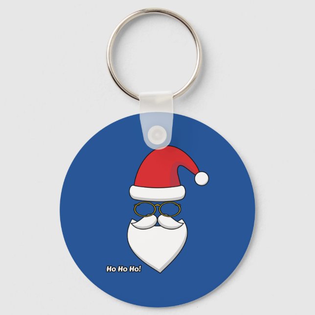Ho Ho Ho Santa Claus Keychain (Front)