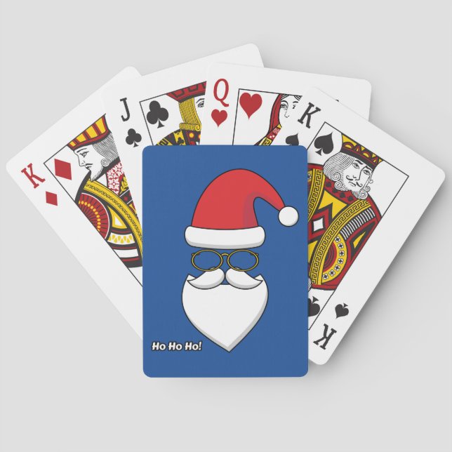 Ho Ho Ho Santa Claus Playing Cards (Back)