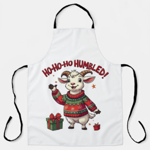 Ho Ho Ho Santa Hat Christmas Santa Goat  Apron