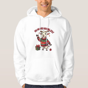 Ho Ho Ho Santa Hat Christmas Santa Goat Hoodie