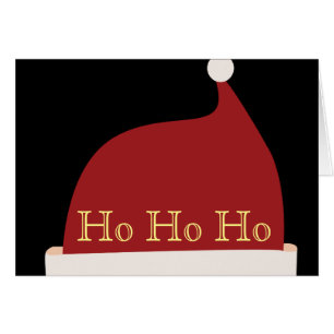 Ho Ho Ho, Santa Hat Salutation de Noël traditionne