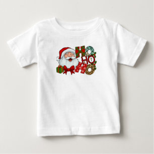 Ho Ho Ho Santa Laughing Face Christmas Tee
