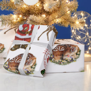 Ho ho ho Santa mail White background Merry Wrapping Paper