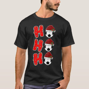 Ho Ho Ho Santa Red Plaid Claus Christmas Pajama So T-Shirt