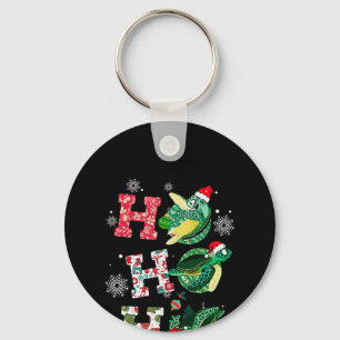 Ho Ho Ho Santa Turtles Christmas Ornaments Decor Keychain