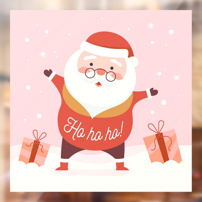 Ho Ho Ho Santa  Window Cling (Sheet 2)