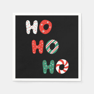 Ho Ho Ho serviettes en papier 3 plis de Noël