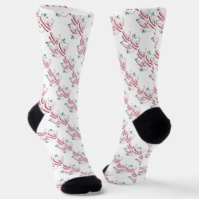 Ho Ho Ho  Socks (Angled)