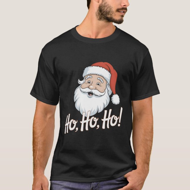 Ho, Ho, Ho T-shirt sur le thème de Noël (Devant)