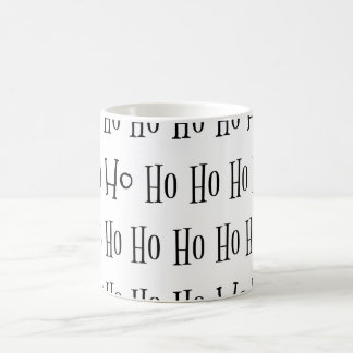 Ho Ho Ho Typography Christmas Coffee Cup