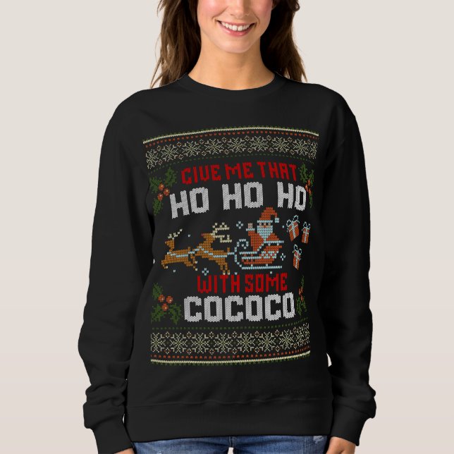 Ho Ho Ho Ugly Christmas Sweater Design (Front)
