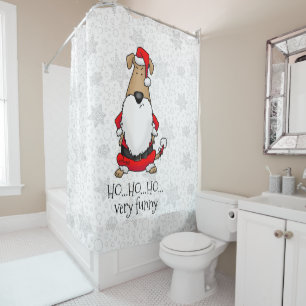 HO HO HO Very Funny Santa Costume Angry Dog Cute