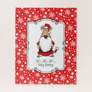 HO HO HO Very Funny Santa Costume Dog Sarcastic Jigsaw Puzzle