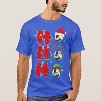 Ho Ho Ho Volleyball Christmas Gift T-Shirt
