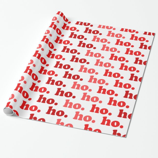 ho. ho. ho. wrapping paper (Unrolled)