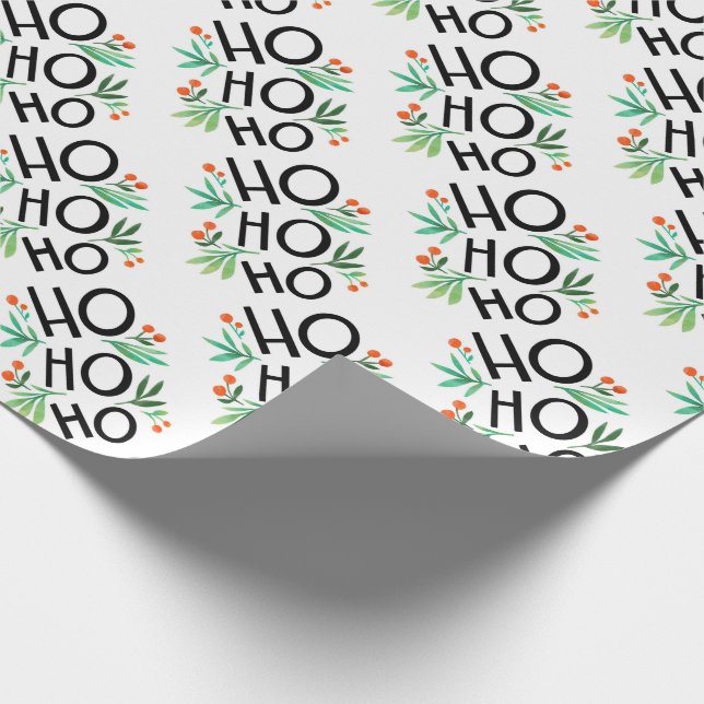Ho Ho Ho Wrapping Paper (Corner)