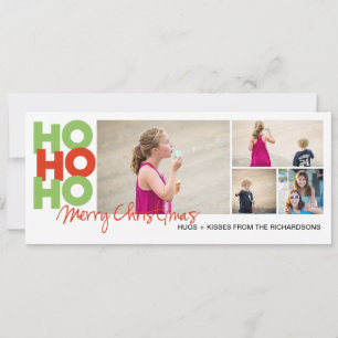Ho Ho Ho x4! Holiday Card