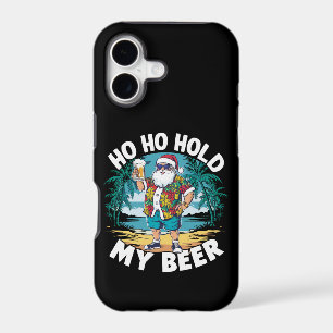 Ho Ho Hold My Beer Christmas in July Summer Santa 