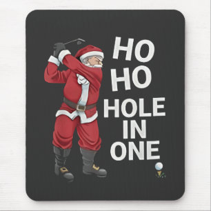 Ho Ho Hole in One Funny Golfing Xmas Christmas  Mouse Pad