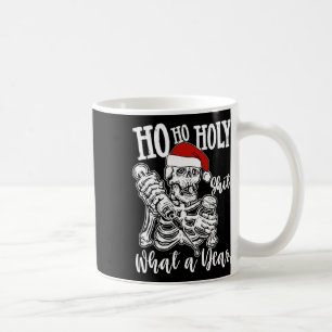 Ho Ho Holy Christmas Funny Skeleton Dancing Skull Coffee Mug