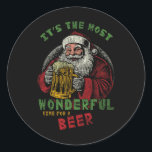 Ho Ho Holy I Need A Beer Funny Santa Christmas Dri Classic Round Sticker<br><div class="desc">Ho Ho Holy I Need A Beer Funny Santa Christmas Drinking</div>
