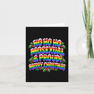 Ho Ho Homosexual Christmas Card LGBTQ+