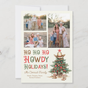 Ho Ho Howdy Christmas Photo Card